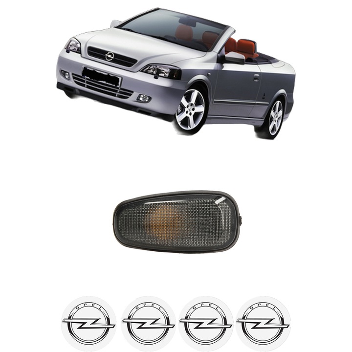 Semnalizator Partea Dreapta / Stanga OPEL ASTRA G Convertible (T98) din 2001-2005, Auto, Depo, 4 Stickere auto cu OPEL