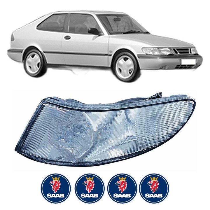 Semnalizator Fata Stanga SAAB 900 II Coupe din 1993-1998, Auto, Depo, 4 Stickere auto cu SAAB