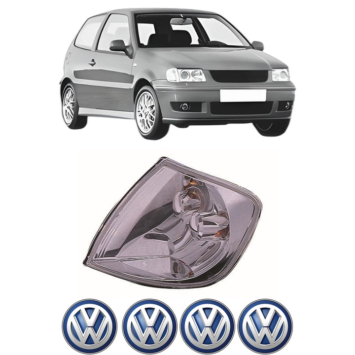 Semnalizator Fata Stanga Volkswagen POLO (6N2) din 1999-2001, Auto, Depo, 4 Stickere auto cu Volkswagen