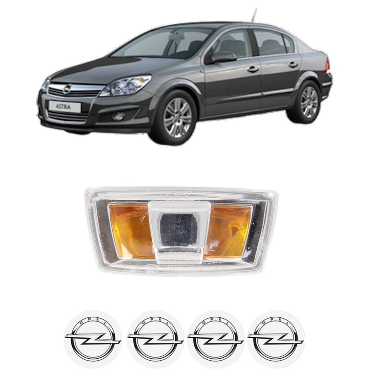 Semnalizator Partea Dreapta OPEL ASTRA H Saloon (A04) din 2007-2014, Auto, Blic, 4 Stickere auto cu OPEL