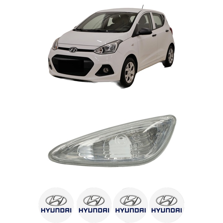 Semnalizator Fata Stanga HYUNDAI i10 II Saloon din 2015, Auto, Depo, 4 Stickere auto cu HYUNDAI