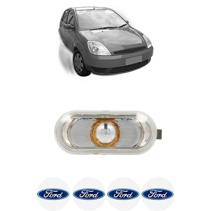 Semnalizator Partea Dreapta / Stanga FORD FIESTA V (JH_, JD_) din 2001-2008, Auto, Depo, 4 Stickere auto cu FORD