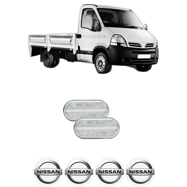 Semnalizator Partea Dreapta / Stanga NISSAN INTERSTAR Platform/Chassis (X70) din 2003-2006, Auto, Blic, 4 Stickere auto cu NISSAN