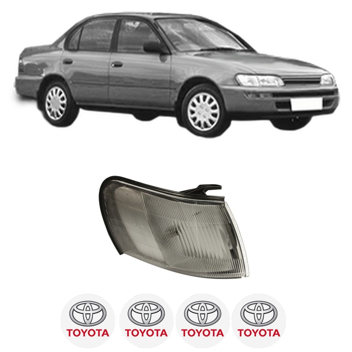 Semnalizator Fata Dreapta TOYOTA COROLLA (_E10_) din 1992-1997, Auto, Depo, 4 Stickere auto cu TOYOTA