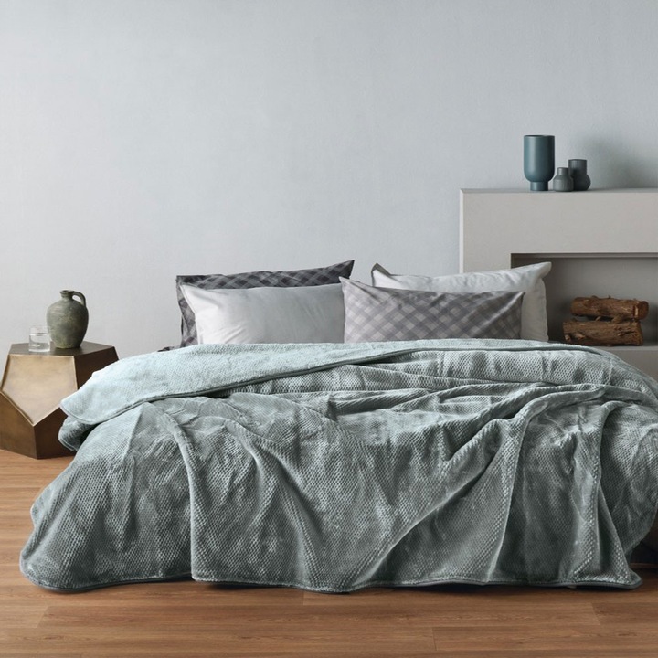 Paturi si cuverturi set, Kentia, Bella, 100% poliester, 160x220cm, 180x220cm, 220x240cm, 260x240cm, multicolor