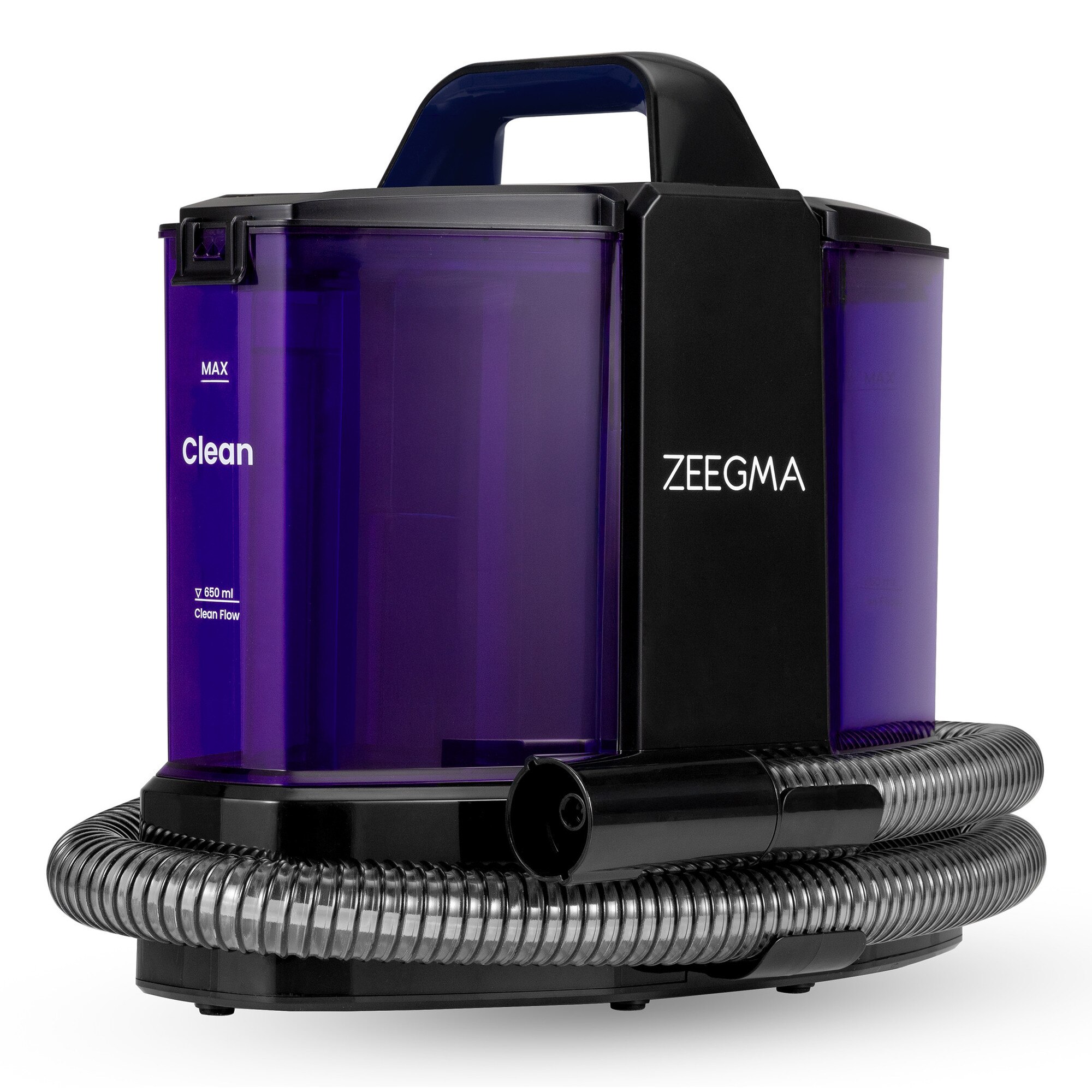 Aspirator de spalat umed uscat de palat tapiterii mochete si covoare Zeegma Zonder Wash Comact, 500 W, 1, 5L, uscat / umed, Albastru