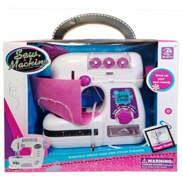 Masina de cusut interactiva, SWEDE, detalii realiste, 3 ani+, 30x20x15cm