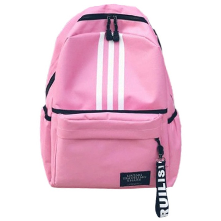 Városi hátizsák, Bivacc, Cityflow, poliészter és nejlon anyag, állítható pántok igen, fő rekeszek száma 1, további rekeszek 3, 40 cm x 28 cm x 10 cm, rózsaszín, Infloo