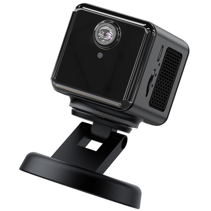 Camera supraveghere, 1080p, rotatie 360°, unghi de vizualizare 150°, viziune nocturna, detectarea miscarii, negru, Calitate clara a imaginii, Salbatic ascuns, Fara monitorizare a unghiului mort, Aspect de calitate