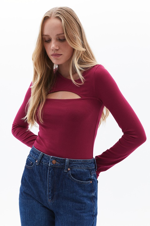 OXXO, Bluza cu decupaje, Rosu