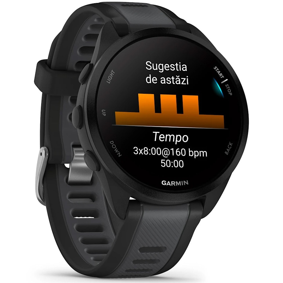 Smartwatch Garmin Forerunner 165, Music, 43mm, GPS, Wi-Fi, Android