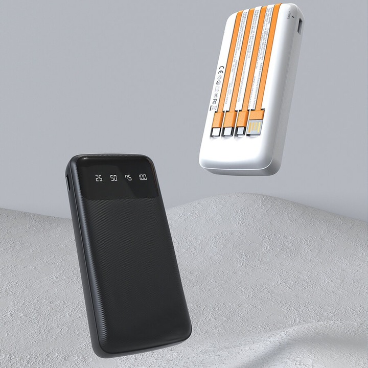 Baterie externă Dudao K6Pro 10000mAh, USB-C, alb