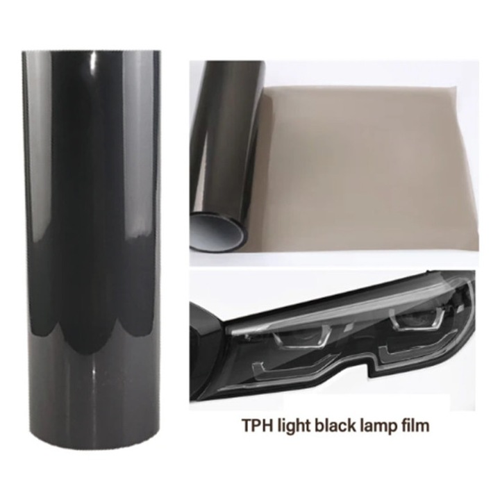 Folie protectie faruri stopuri tph light black 70% premium