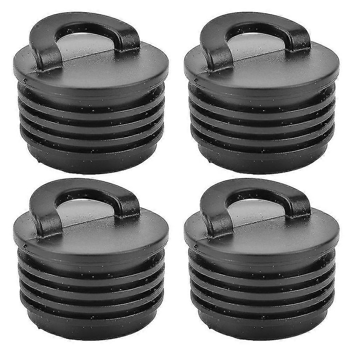 Set 4 dopuri de scurgere pentru kayak, negru, 3.60x3.10x3.10cm