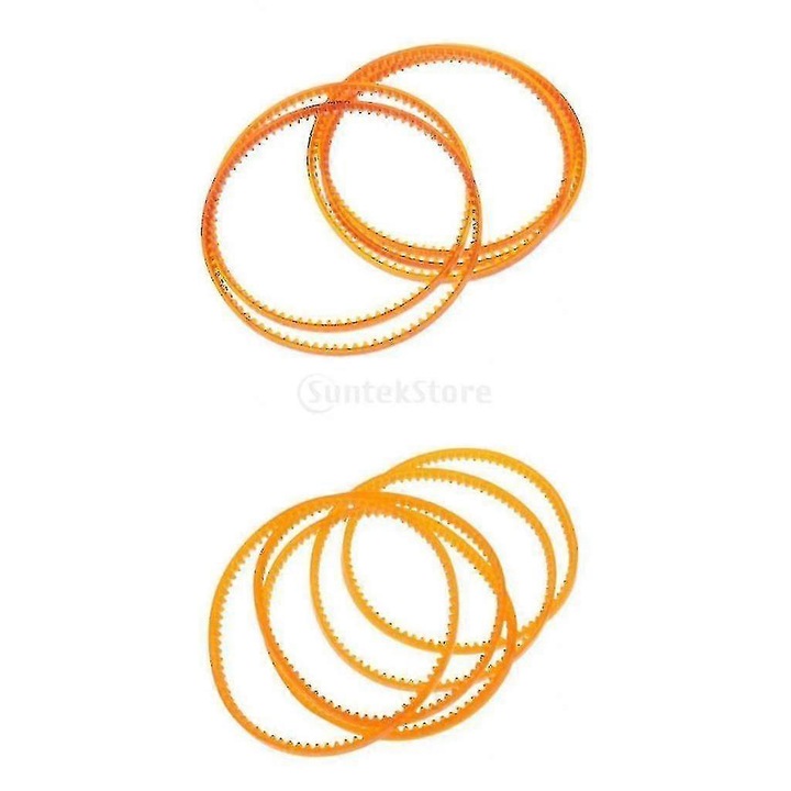 Set 10 curele pentru motor de masina de cusut MB, portocaliu