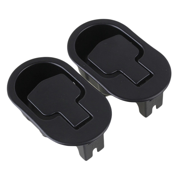 Manere de eliberare pentru canapea, set de 2, negru, 11.2x6.6x3.8cm