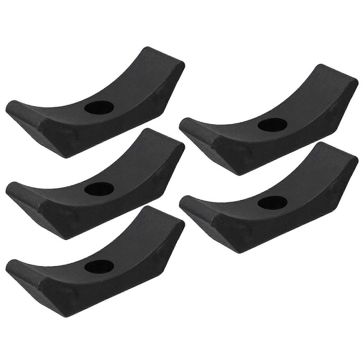 Set 5 suporturi pentru haltere, negru, 14x4.2x4.5cm