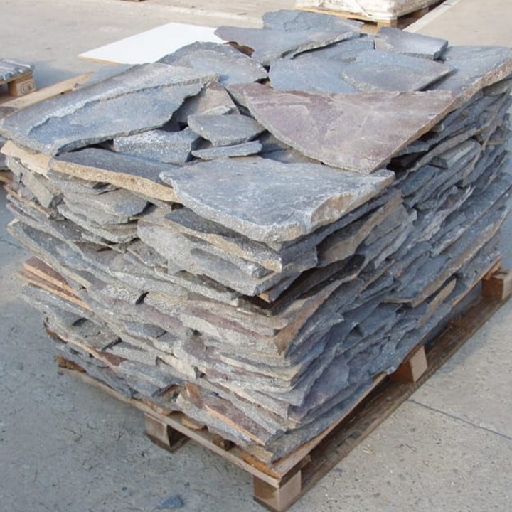 Természetes kő, 21 m²-es lapok, Raklapon, 2-3 cm vastag