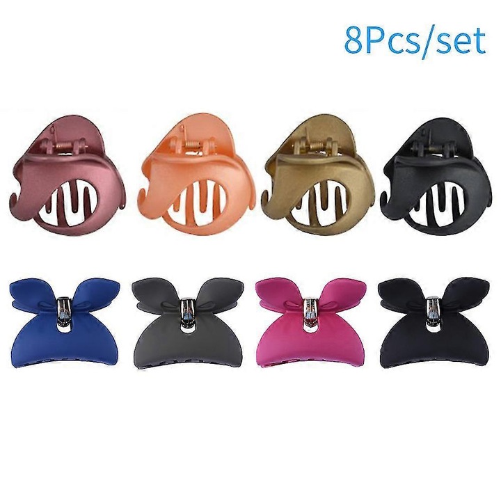 8 darabos hajcsat készlet nőknek és lányoknak, nyuszi fülekkel, csúszásmentes