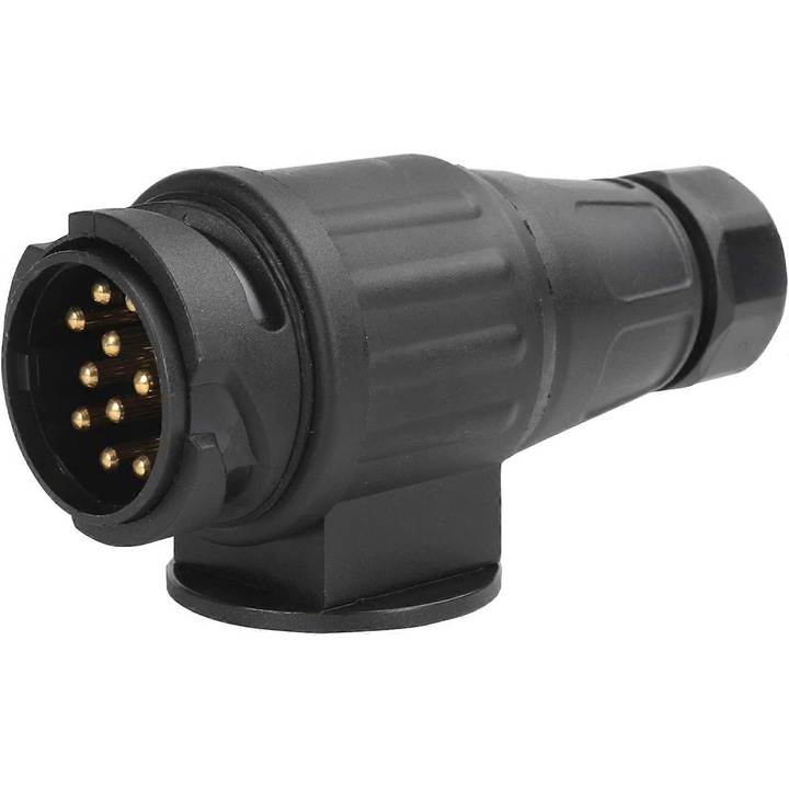 Conector remorca 13 pini, adaptor electric 12V pentru remorca, camion, caravana, dimensiuni compacte
