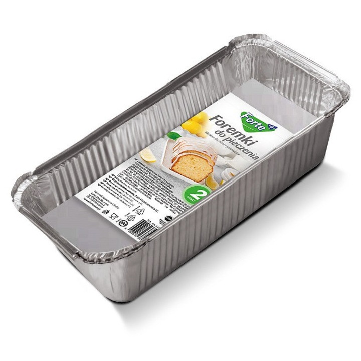 Tavi copt aluminiu Forte Plus, set 2 buc, 22x12 cm