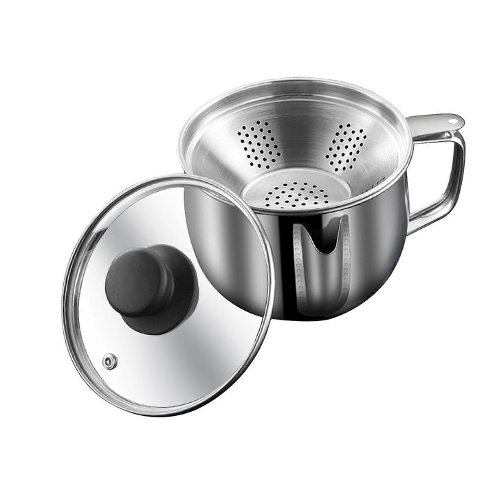 Cana separator de grasime, inox 304, pentru supe, set