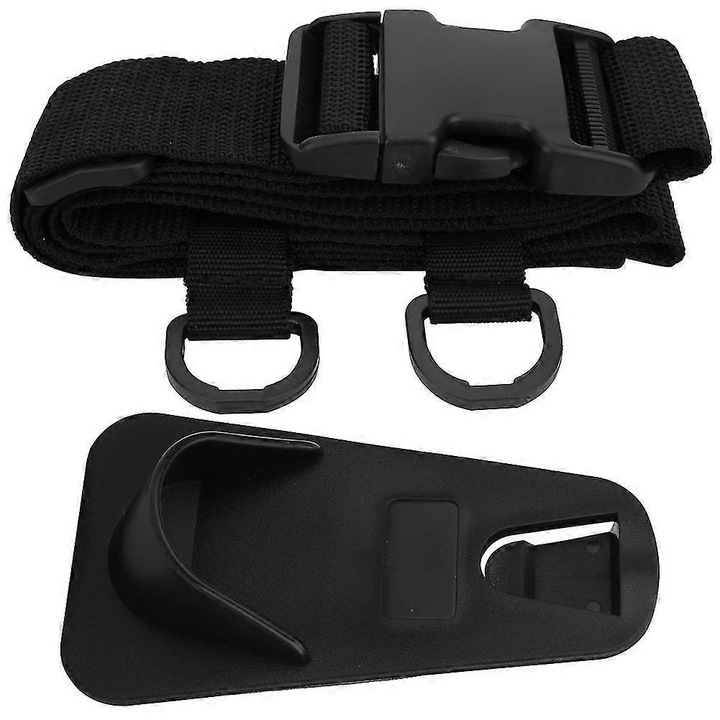 Curea pentru lansete de pescuit, ajustabila, usoara, neagra