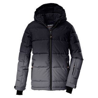 Killtec Giacca Trapuntata Invernale Per Bambini, In Piuma D'Oca, Antivento E Idrorepellente (10.000 Mm), Con Cappuccio, Elementi Riflettenti