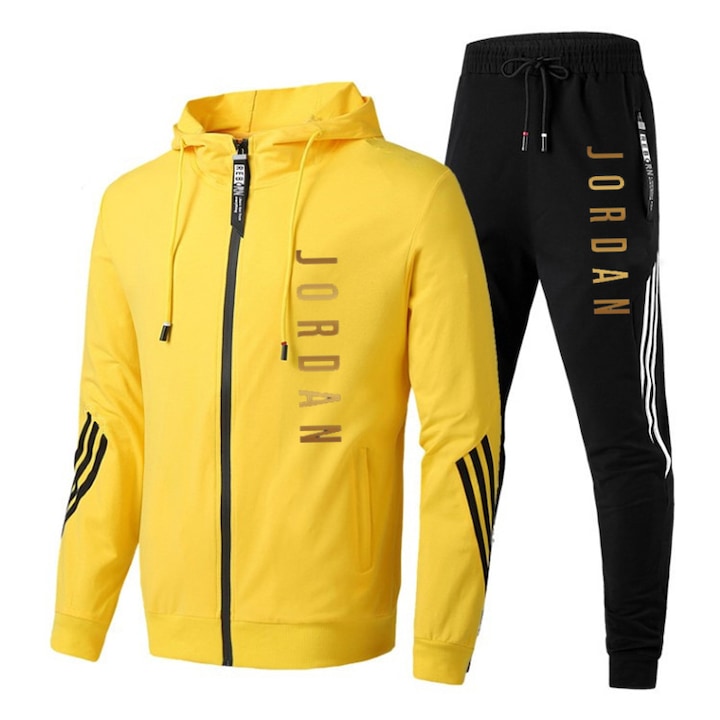 Trening sport pentru barbati, Jordan, galben/negru, XL INTL