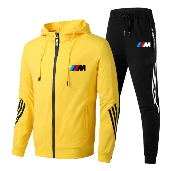Trening sport barbati, BMW M., galben/negru