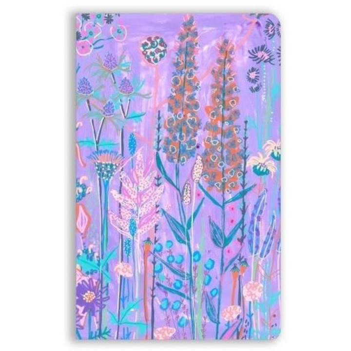 B6 Flame Tree füzet, 192 oldal, arany részletek, lila