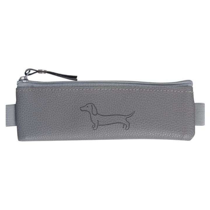 Genta laptop MFP, saszetka mini cu elastic, gri, dimensiuni compacte