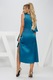 Миди рокля от еластична тафта, Рн 2522т