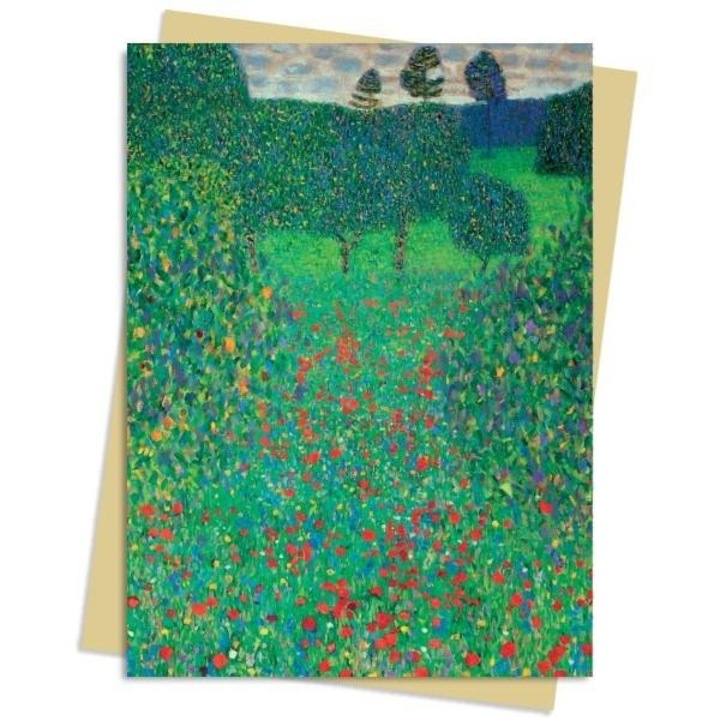 Felicitare B6 Flame Tree, set cu coperta, fara text interior, design Pole makow Gustav Klimt