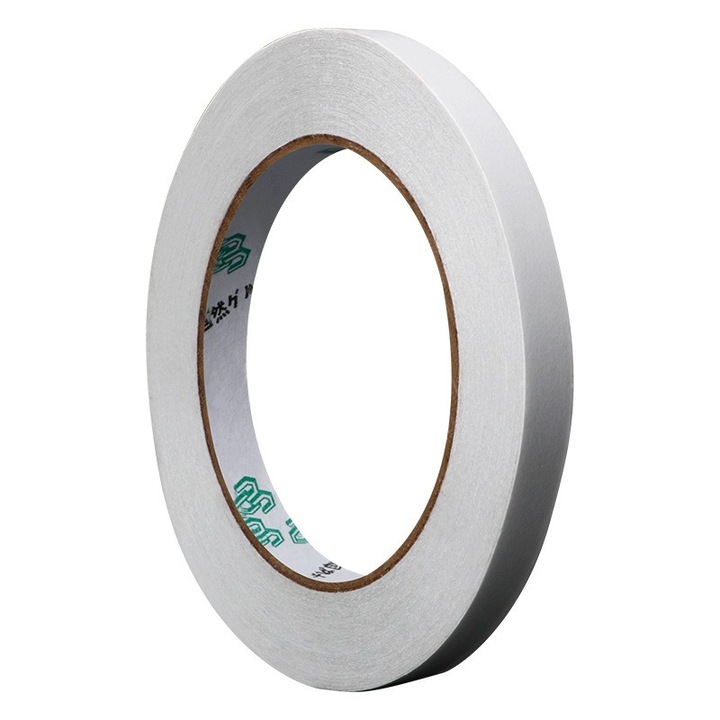 Двойна залепваща лента, Flippy, Залепваща лента с дунапрен, за подаръци и опаковки, 2 м, Ширина 0.8 см, Бяла