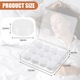 Set 12 dopuri de urechi pentru dormit, Rqiurpn, Silicon, Reutilizabil, Hipoalergic, Alb