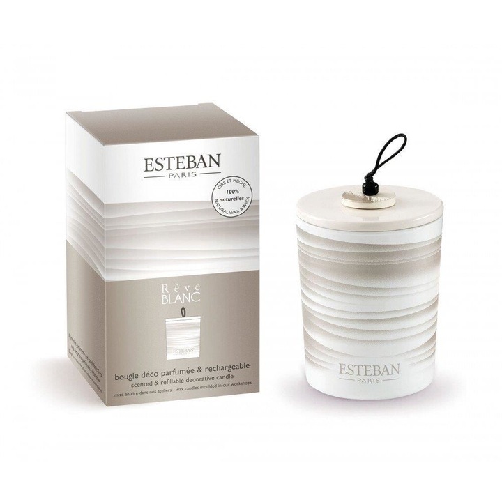 Деко свещ. Reve Blanc