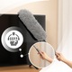 Pamatuf 4in1 RETOO DailyPro, Microfibra, pentru Curatat Praful, Curatare Umeda si Uscata, Maner Aluminiu Extensibil Pana la 250 cm, Pensula Rotunda, Pensula Lunga, Gri