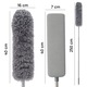 Pamatuf 4in1 RETOO DailyPro, Microfibra, pentru Curatat Praful, Curatare Umeda si Uscata, Maner Aluminiu Extensibil Pana la 250 cm, Pensula Rotunda, Pensula Lunga, Gri
