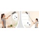 Pamatuf 4in1 RETOO DailyPro, Microfibra, pentru Curatat Praful, Curatare Umeda si Uscata, Maner Aluminiu Extensibil Pana la 250 cm, Pensula Rotunda, Pensula Lunga, Gri