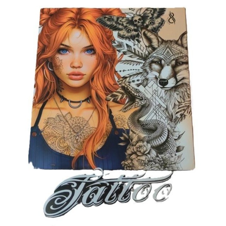 Caiet de colorat FRESH A4, 8 imagini, portrete femei, multicolor