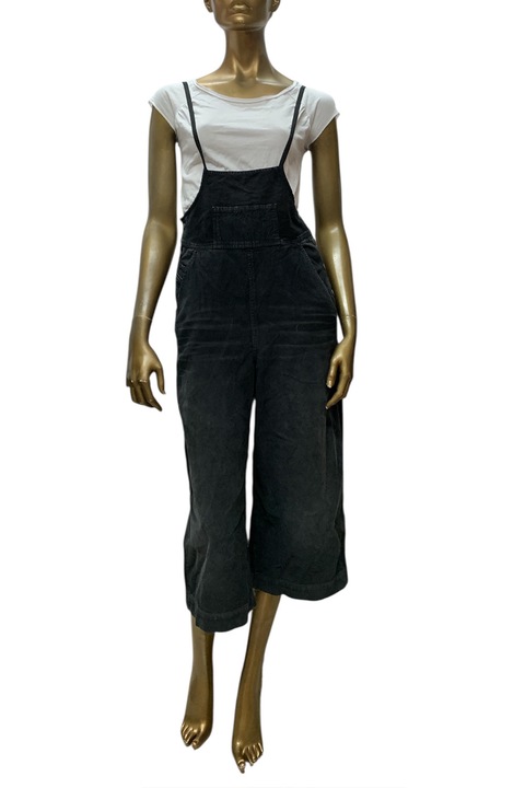 Női overál Diesel 6001771 16121-14, Széles szárú, Közepes derék, Bársony, W26, Sötétszürke