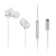 Casti Audio In Ear RP-TCM225DEW, cu fir, Microfon, Alb, USB-C, Panasonic