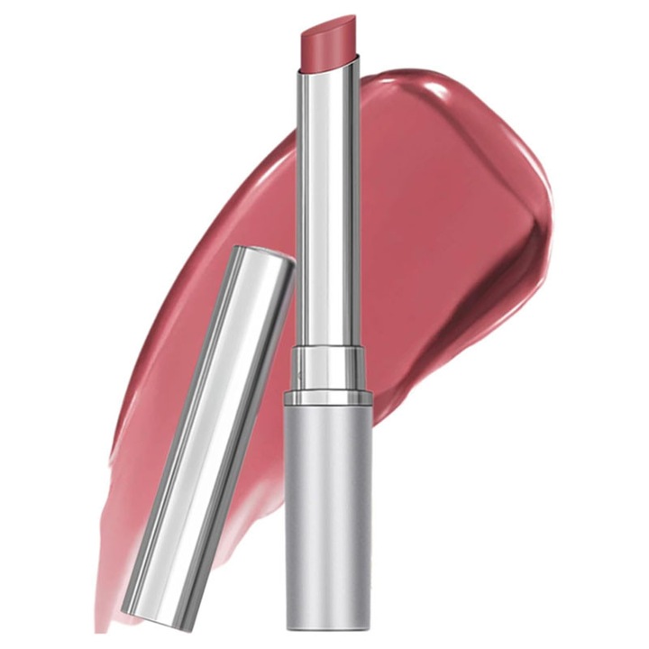 Rúzs mézzel, BOMSTOM, Moisture Shine, Hidratáló ajakbalzsam árnyalattal száraz ajkakra, Krémes formula, Hidratáló és sima, Fényes felület, Vegán 1.9G (1 db), Púderes rózsaszín