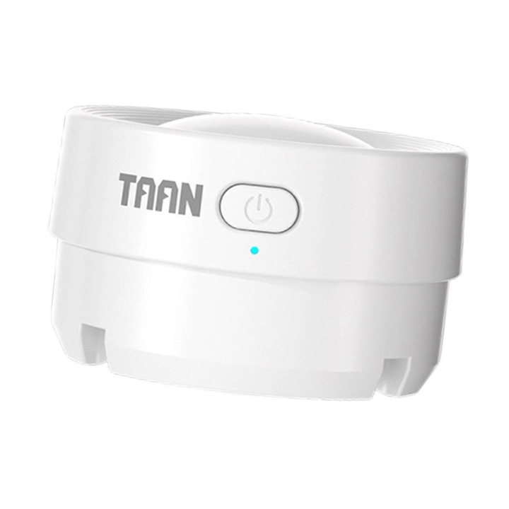 Umidificator portabil pentru shuttlecock-uri de badminton, 6.69cmx3.9cm, alb, set cu cablu de incarcare