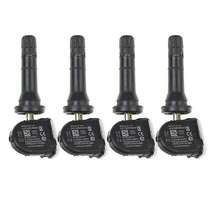 4 db abroncsnyomás-érzékelő készlet 13522629, 433 MHz, fekete, Cadillac CT6, SRX, XT5, Chevrolet Aveo, Malibu, Opel Antara, Bolt, Karl modellekhez