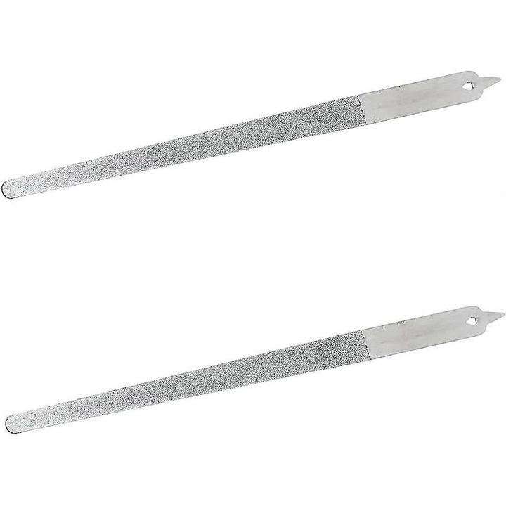 Set 2 Pile cosmetice din otel inoxidabil cu praf de diamant 8, model 2025