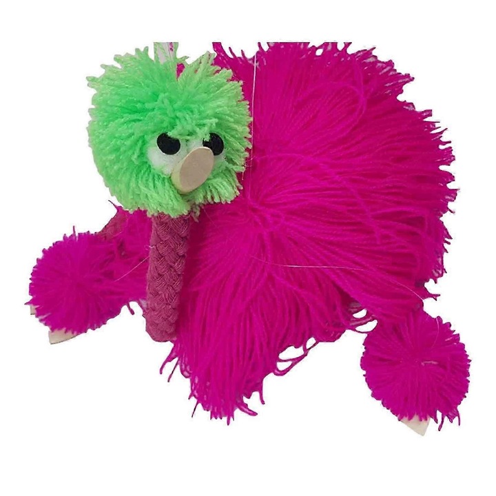 Strut bábu, 45 cm, rózsaszín / zöld