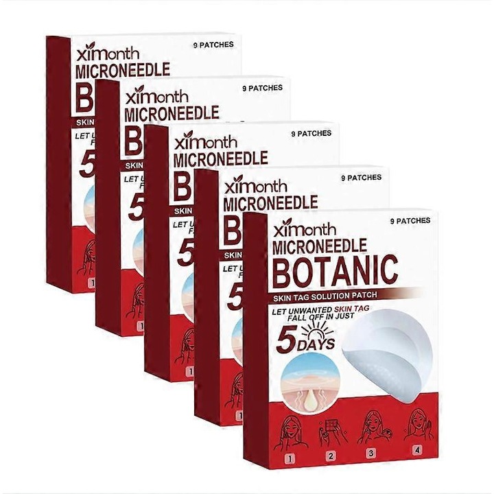 Plasturi pentru indepartarea leziunilor cutanate, 1-5X, tehnologie cu microace, 5 bucati, pentru toate tipurile de piele