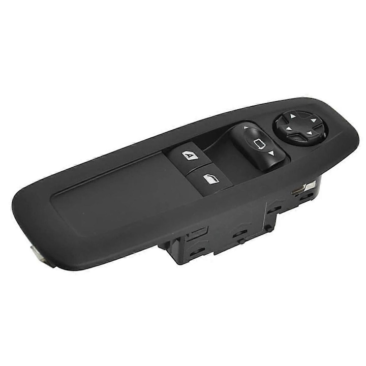 Elektromos ablakemelő kapcsoló Peugeot 208-hoz, fekete, közvetlen rögzítés